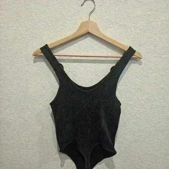 Black/gray thong body suit - Picture 6 of 6
